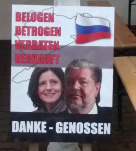 #ringdemo2 Plakat "Belogen Betrogen Verraten Verkauft"