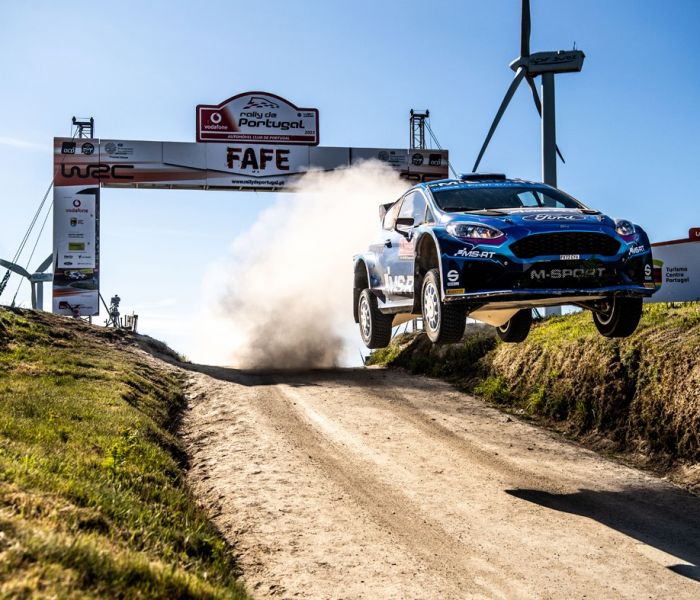 Kraftvolle Leistung: Estnische Piloten dominieren "Power Stage" mit Ford Puma Hybrid Rally1. (Foto: Ford-Werke GmbH)