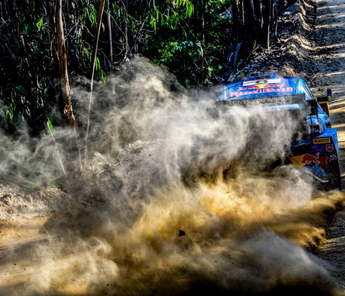 Ott Tänak setzt sich bei der Rallye Portugal mit dem Puma Hybrid Rally1 von M-Sport Ford auf den zweiten Platz der Fahrerwertung. (Foto: Ford-Werke GmbH)